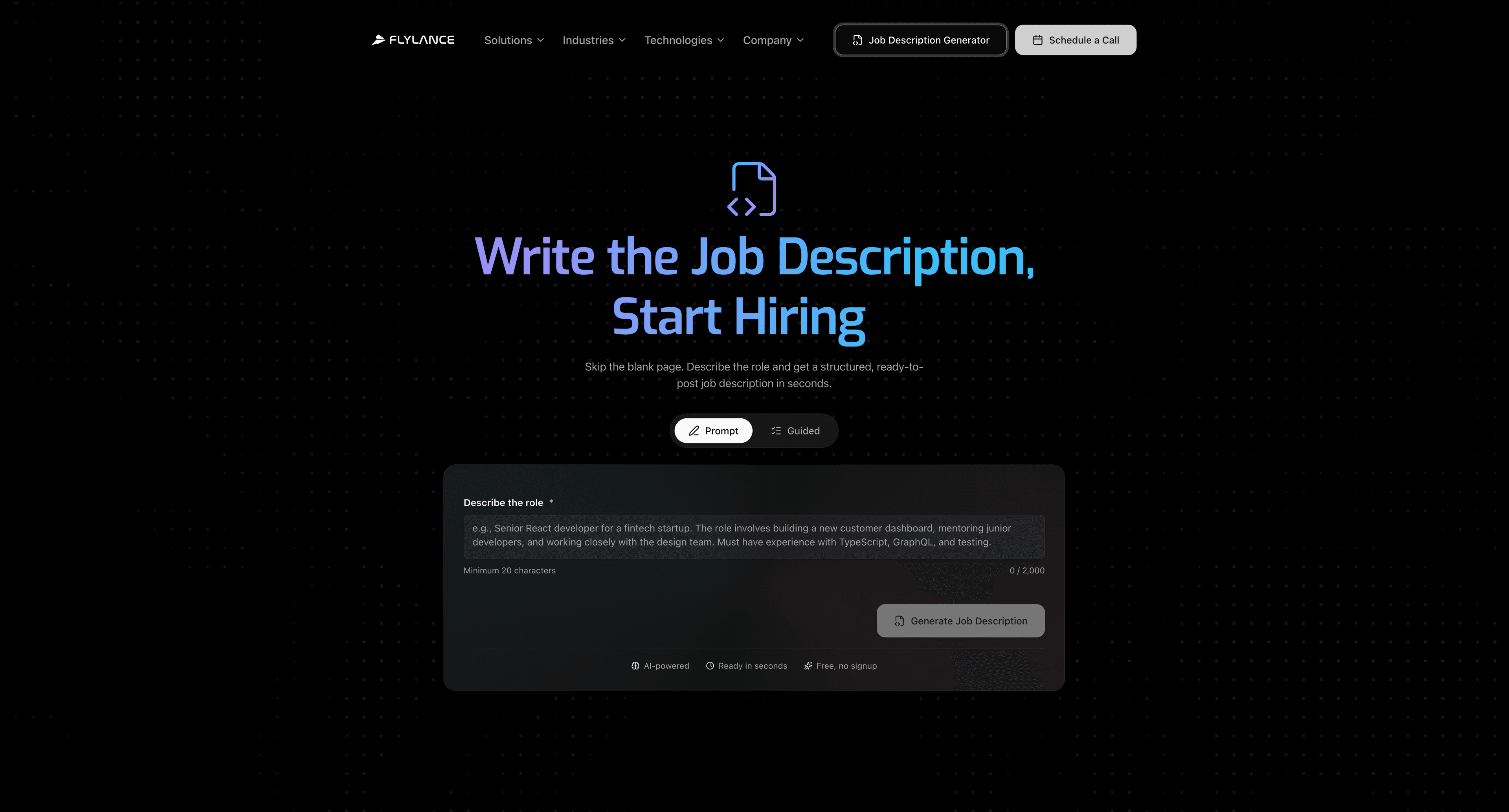 Service & Solution Pages