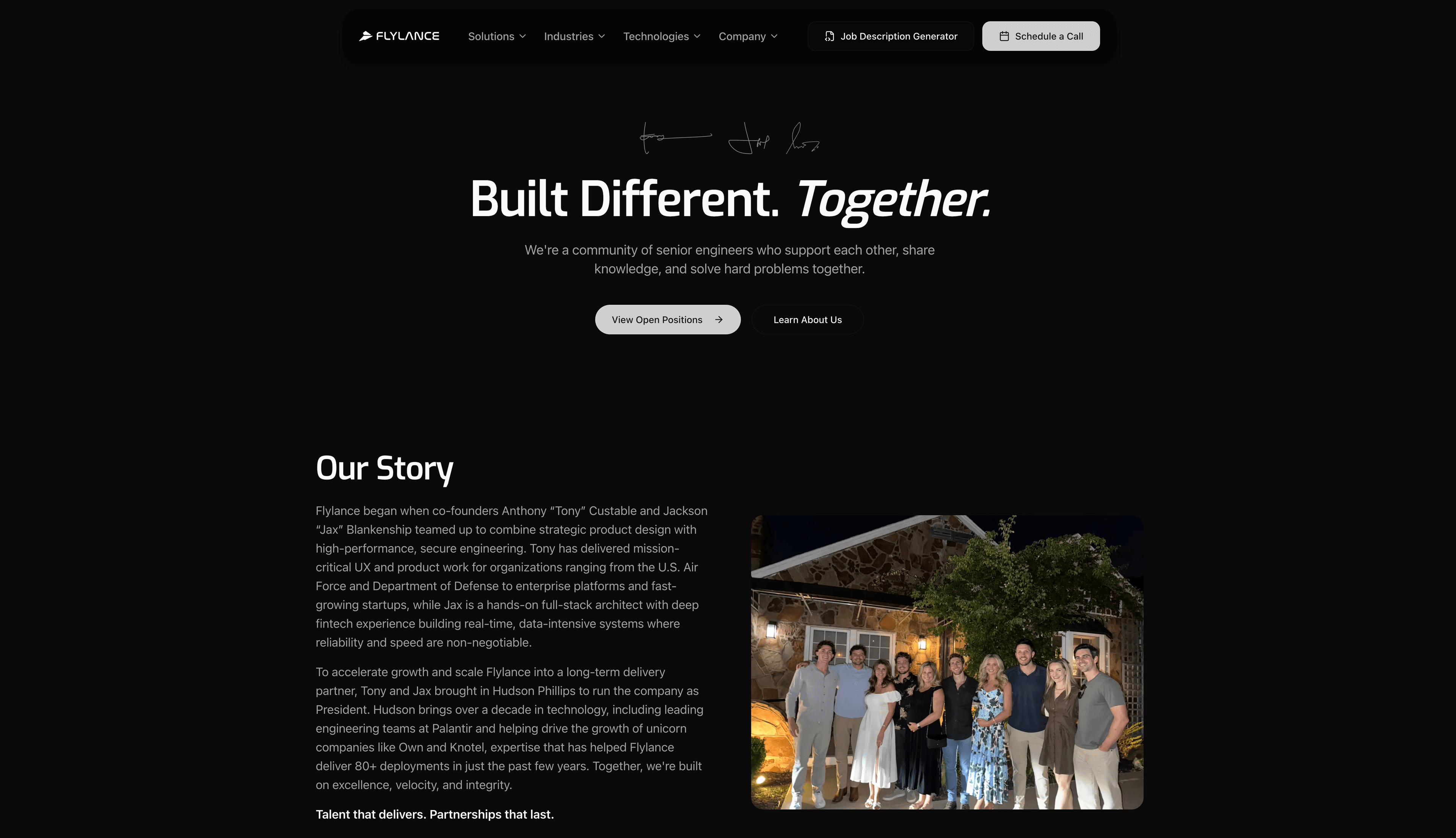 Company Story & Team Culture