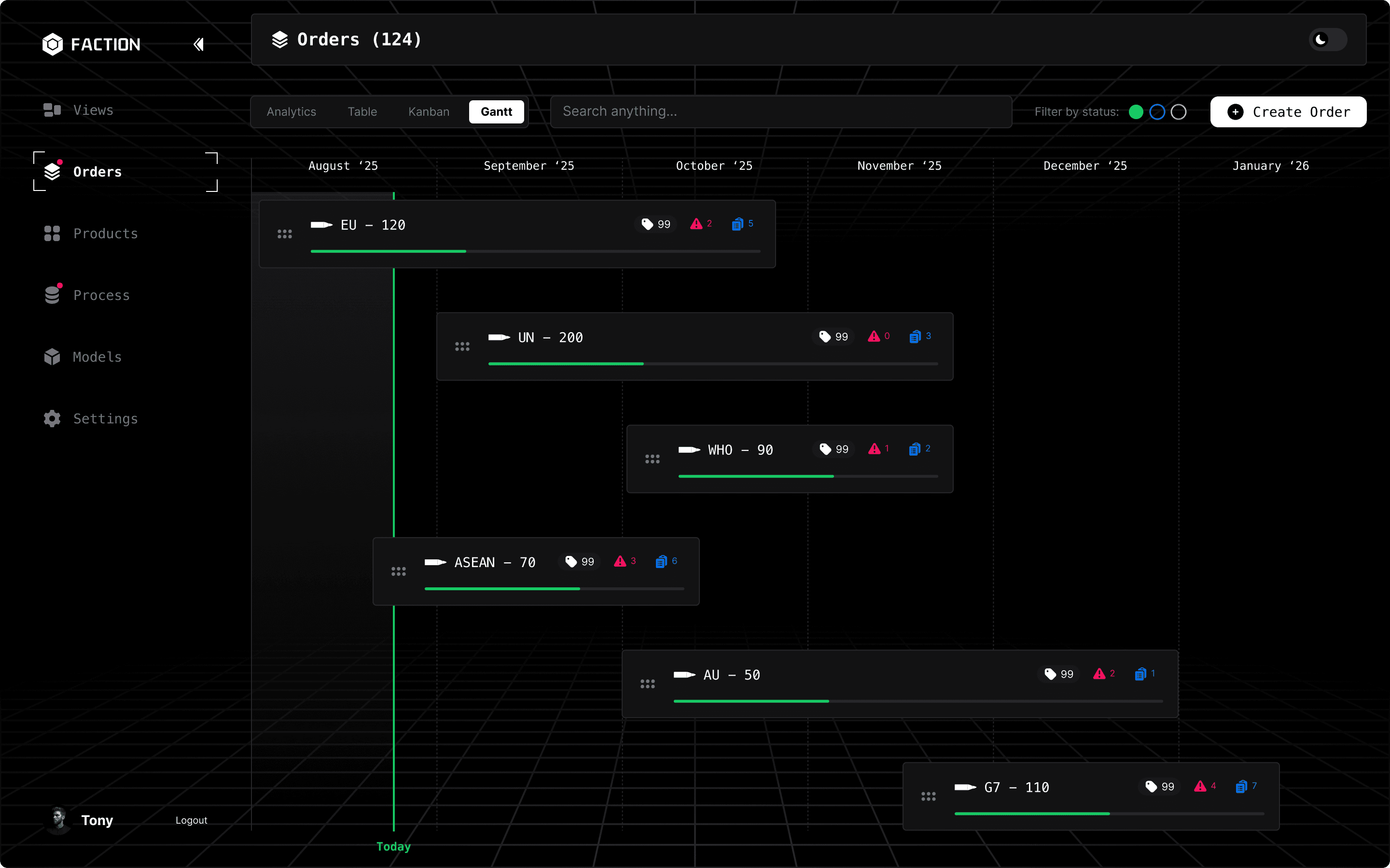 Orders & Quality Assurance